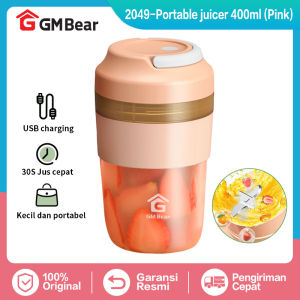 GM Bear Portable USB Blender Buah 4 Mata Pisau P0498 (2048 / 2049) - Portable Blender Juicer