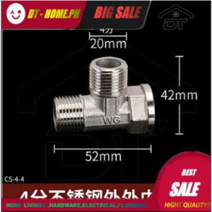 STAINLESS PIPE FITTINGS TEE (Sizes: 1/4 1/2 3/4 1 )