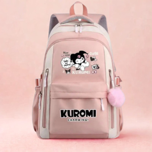 Tas Ransel Perempuan Model Karakter Kuromi Tas Sekolah Anak SD - SMP Motif Fashion