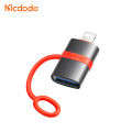 Mcdodo USB-A 2.0 to Lightning iPhone iPAD OTG Adapter with Silicone Hook 480Mbps High-Speed Transfer Plug and Play For iOS 13 and above iPhone 6 7 8 X 11 12 13 14 Pro Max Flash Drive Keyboard Mouse Hard Drive Card Reader gamepad. 