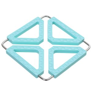 Tatakan Piring Adjustable Anti Panas Bahan Karet dan Stainless Steel 1MN90