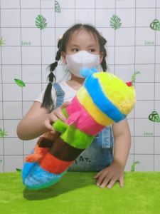 GẤU BÔNG SÂU LÔNG LOẠI NHỎ DÀNH CHO BÉ 0 - 6 THÁNG GỐI ÔM SÂU LÔNG CÓ NHIỀU MÀU LÔNG MỀM ẢNH THẬT