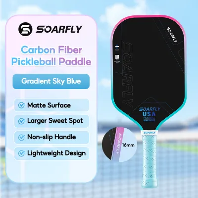 SOARFLY T700 Pickleball Paddle Pickle RacketSet 2 Rackets + 4 Pickleballs + Storage Bag Professional Level Racket Sports