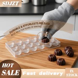 SDJZT Chuyên Nghiệp Nhựa Sô Cô La Khuôn Trong Suốt Handmade Hình Cầu Sô Cô La Công Cụ Tự Làm Bánh Khuôn Món Tráng Miệng Bánh