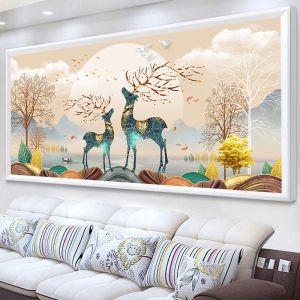 Tranh gắn đá đính kín toàn bộ Hưu Եài Lộc