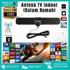 Taffware Antena TV Digital Indoor DVB-T2 25dB - TFL / Antena TV Digital Dalam rumah Indoor / Antena TV Digital super Jernih Paling Murah / Boster Penguat Sinyal Antena TV / Pemancar TV Digital Jernih / Antena TV Digital Indoor Penguat Sinyal /Antena bagus