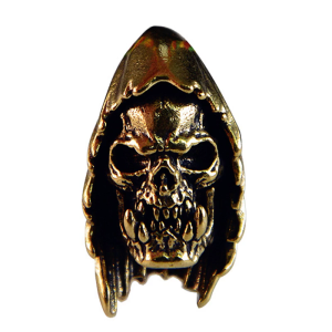 Cloaked Skull Beads for Crafting Unique Charm Accessories and Paracord Enthusiast Gear Large Hole Artistic Collectibles