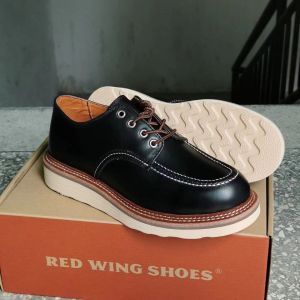 Shoes_RW R8103 100% Leather Shoe Kasut Kulit Lembu 100% boots work boots #READY STOCK