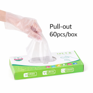 SOEZ Disposable PE Gloves Hygienic Restaurant Food Grade Plastic Hand Glove Sarung Tangan 一次性手套