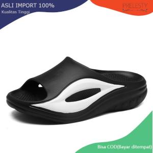 Prelesty Sandal Selop Slip On Pria Dewasa Olahraga Korean Style Karet Empuk Anti Slip Sendal Slide Nyaman Kekinian Lembut Keren 397