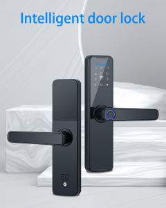 Tuya Smart Lock 6 in 1 Biometric Fingerprint Lock Anti-theft App Notification Keyless IoT Smart Home Room Rental Check-In Remotely Unlock Fingerprint Door Lock/Touch Password/Key/Card/Fingerprint Electronic Lock Adjustable left and right opening doors