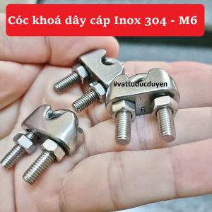Cóc khoá dây cáp Inox 304 Ø 6mm #vattuducduyen