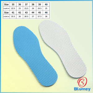 Blumey แผ่นรองพื้นรองเท้า ตัดได้ให้เท่าเท้าเรา พื้นรองเท้าเบาและเย็น ระบายอากาศ ใส่สบาย บางพิเศษ insoles