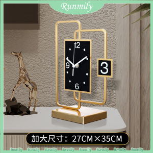 Creative Table Clock Light Luxury Living Room Desktop Modern Minimalist Desk Clock Home Decor Silent ClockFast shipping
