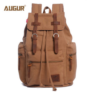 AUGUR New fashion mens backpack vintage canvas backpack school bag mens travel bags large capacity travel laptop retro bag