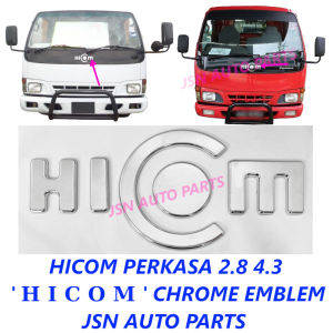 J12S04 HICOM PERKASA 2.8 4.3 H I C O M CHROME EMBLEM MARK LOGO 100% HIGH QUALITY PRODUCT Lincoln Car Logo Logos De Carros - Lazada
