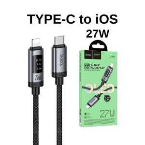 HOCO U148 สายชาร์จเร็ว พร้อมหน้าจอ OLED แสดงค่ากำลังไฟ รองรับ PD 27W / Type-C 100W / TC to TC 240W
