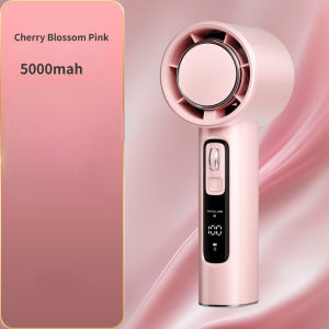 New 100 Speed Handheld Fan 5000mah LED Display USB RechargeableFan Turbo Fan air cooler Desktop Fan Portable Fan With LED Lights Suitable for Outdoor Travel and Camping