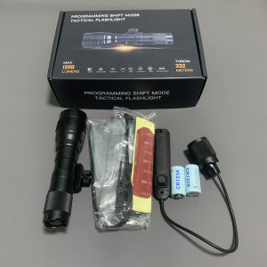 SMR124 1000 Lumens Flashlight with Remote Pressure Switch High Power LED Light for 20mm Picatinny Rail
