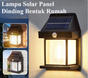 Lampu Solar Panel Lampu Taman Dinding Model Rumah Tenaga Surya Matahari Outdoor/Solar Interaction Wall Lamp