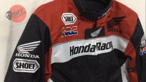 Jaket Motor Honda Full Logo Bordir ST RD
