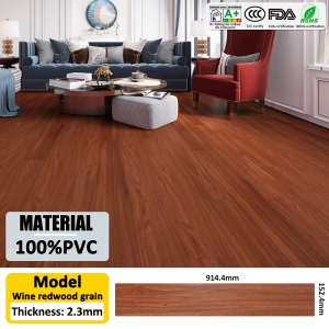 ✨36pieces=5㎡✨wood vinyl flooring sticker 2.3mm Thicken PVC self adhesive vinyl floor mat glue waterproof wear resistant 地板貼 长条地板革