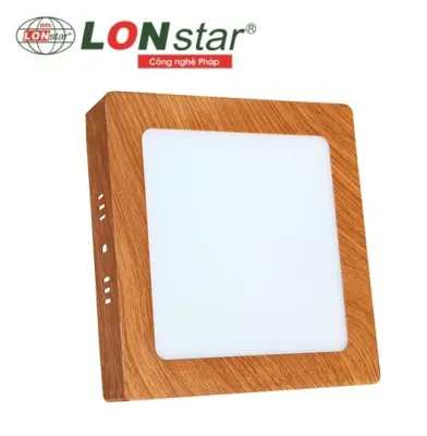 Đèn Ốp Trần Nổi LONstar Viền Vân GỗViền Trắng Công Suất 6w12w18w24w Chuyên Lắp Ban CôngNhà TắmHành Lang BH 2 Năm