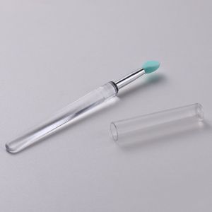 SUTONGXUE Phụ nữ Di động Kem che khuyết điểm Dụng cụ làm đẹp Dụng cụ mỹ phẩm Cọ trang điểm Cọ nạ môi Cọ môi có nắp bảo vệ Dụng cụ bôi son môi