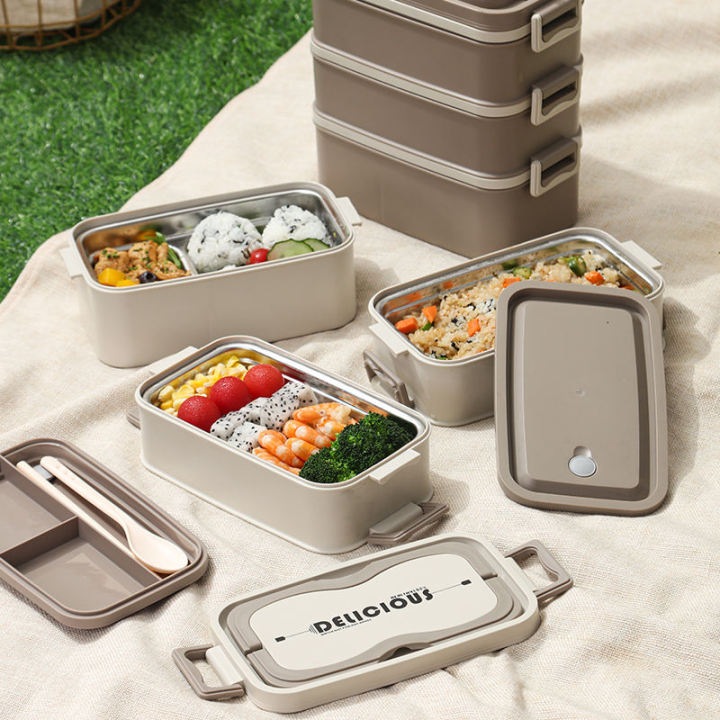 Double Lunch Box Portable Insulation Convenient Lunch Box(note-single 