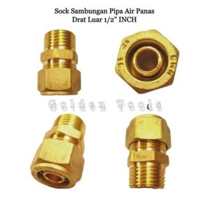 Sambungan pipa air panas knee 1/2" inch Sambungan Sok Drat Knee