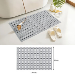 แผ่นกันลื่นในห้องน้ำระบายน้ำได้อย่างรวดเร็วขนาด 40 x 60 ซม. และ 60 x 90 ซม.เหมาะสำหรับตัด