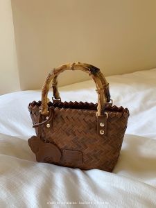 Túi T0te Chl0 Đan Tre Độc Lạ Xinh Xắn Size 20cm (Auth Tuồn)
