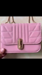 Fashion Small square bag Womens Simple Solid Bag Leather Chain sling bag for woman