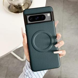 Case for Google Pixel 9 Pro XL Pixel 8 Pro Pixel 7 Pro Pixel 6 Pro Simple Business Pure Color Leather Phone Case Hard Cover Magsafe Magnetic Wireless Charging Drop-proof Shockproof Case