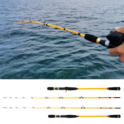 【TRAINFIS】1.55M Light-Jigging Rod Fast Jigging/Slow Jigging Rod Solid Spinning Rod Baitcasting Rod Spin Casting Rod BC