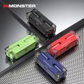 TWS MONSTER XKT08 WIRELESS BLUETOOTH 5.3 Waterproof IPX4 EARPHONE HEADSET EARBUDS TWS Bluetooth Headset - BLACK. 