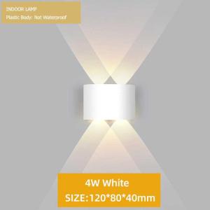 LED LAMPU DINDING TEMPEL TEMBOK LED INDOOR PLASTIC BODY 4 W 4 LED WARM WHITE 4T LAMPU