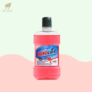 (Tặng Bột Trắng Răng Nga) Nước Súc Thơm Miệng NANOCARE Tinh Chất Mật Cau 500ml - Trắng Sạch Kẽ Răng Giảm Đi Vết ố Vàng Loại Bỏ Mảng Bám Bảo Vệ Men Răng Diệt Khuẩn Vòm Họng Ngừa Hôi Nhiệt Miệng Răng Trắng Sáng Hơi Thở Thơm Mát Sảng Khoái | Moska