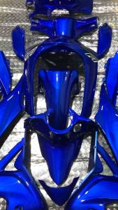 เปลือกมอเตอร์ไซร์รุ่นเวฟ110inew สีน้ำเงินมี15ชิ้น งานabsประกอบสนิท