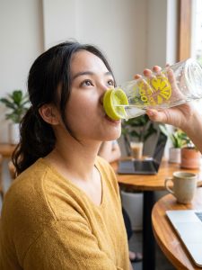 Chai nước chai đựng nước thủy tinh tiện lợi