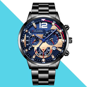 ASRV Luxury Business Quartz Watch for Men with Stainless Steel Strap and Waterproof Design