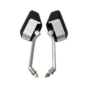 Convex Rear View Mirrors For Motorcycles Aluminum ABS Construction E-bike Accessories Easy Installation