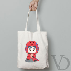 TOTE BAG BAHAN KANVAS NCT DREAM CAFE 2021 / NCT DINO / AESTHETIC TOTE BAG / TAS BELANJA KEKINIAN