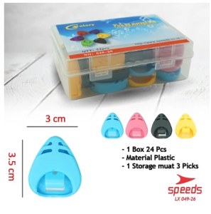 SPEEDS Pick Gitar Atau Pick Holder Tempat Pick Gitar/Bass Tempel 049-26