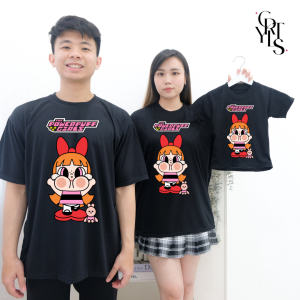 Carotyles Baju Atasan Kaos Couple Keluarga Family Wanita Anak Perempuan Laki Laki Pasangan Oversize Jumbo Lengan Pendek Panjang Korean Style Terbaru CRY BABY BUNNY