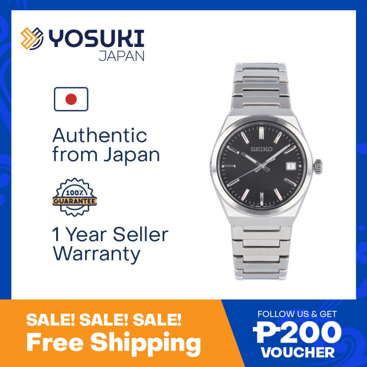 SEIKO SUR557P1 SUR557P Quartz Simple Lumibrite Date Black Silver Stainless Wrist Watch For Men from YOSUKI JAPAN SUR557P SUR557P S SUR5 SUR55 Seiko Sur 557P Seiko Srpd53K1 Lazada Lazada PH