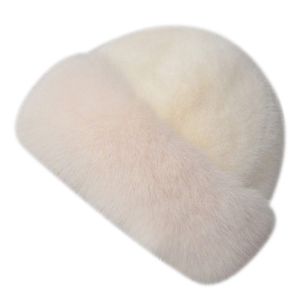 ANANAA Fluffy Fur Winter Hat Solid Color Plush Fisherman Hat Fashion Headwear Cold Windproof Berets for Women Girls
