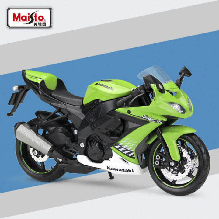 まこと โมเดลรถมอเตอร์ไซค์ Maisto 31187 Scale 1:12 2010 Kawasaki Ninja ZX