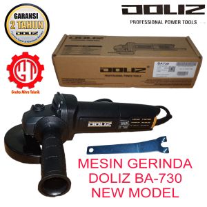 Mesin Gerinda Gurinda Tangan Doliz BA730 Mesin Gerinda Tangan 4 Inch Slim Body Angle Grinder New Model