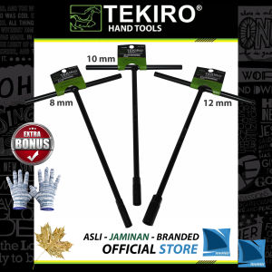 Kunci Sock T Hitam 8 10 12 mm Isi 3 pcs COMBO MURAH BERHADIAH - T Type Wrench Spanner TEKIRO
